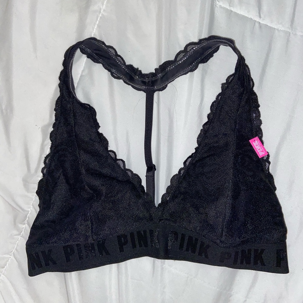 NWT Victoria’s Secret pink black bralette